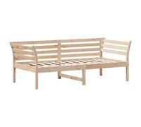 Day Bed Solid Pine Wood Natural 90x190 cm Wooden Daybed Sofa Bed Rustic Charm XL