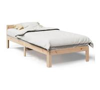 (natural, 90 x 200 cm) vidaXL Family Bed Frame No Mattress Bedrom Bed Base Bedstead Solid Wood Pine
