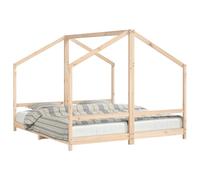 (natural, 90 x 200 cm) vidaXL Kids Bed Frame Wooden Bedstead Bed Base Children's Bed Solid Wood Pine