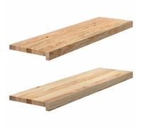 (natural, 90 x 30 x 2 cm) vidaXL Window Sills Window Ledge Window Board 2 pcsÂ Untreated Solid Wood Oak