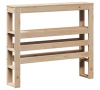 (natural, 96 x 19 x 82 cm) vidaXL Headboard with Shelves Bedroom Bed Header Bed Headboard Solid Wood Pine