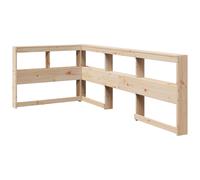 vidaXL Bookcase Headboard L-Shaped 80 cm Solid Wood Pine