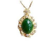 Natural A Cargo Hetian Jasper Jade Pendant Necklace Send Certificate