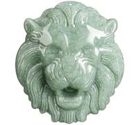 Natural A-goods Jade Lion Pendant Necklace (with lanyard) for Women Genuine Jade