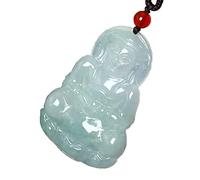 Natural A-grade MaitreyGuanyin Pendant Bead Necklace Certificate