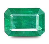 Natural Aa Quality Green Loose 4.25 Ratti Gemstone Natural Certified Zambian Emerald/Panna Stone For Men And Women (Lab Approved) -B09199WFLP, Silver, Made Sapphire