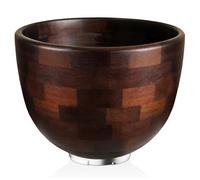 Natural Acacia Wood Mixing Bowl Compatible with KitchenAid 4.5 & 5 QT Tilt-Head Models, Wooden Mixer Bowl for KitchenAid Stand Mixers