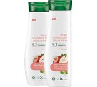 Natural Actives Deep Nourishing & Black Shine Shampoo - Pack of 2 (340ml Each) | 4-in-1 Multi-Action Conditioning Shampoo for Dull Hair | With Apple Cider Vinegar, Amla, Black Seed & Olive Oil