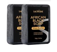 Natural African Black Soap Organic Soap Bars Hand Soap Face Soap Cleanser Nourishing Triple Milled Soap For Women Men Deep Cleansing Soap Natural Soap