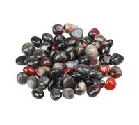 Natural African Bloodstone Tumbled Stones 200g - Large Polished Gemstone Mix (Approx. 0.78-1.18 in / 2-3 cm Each) for Kids Mining, Crafts & Crystal Decoration