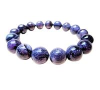 Natural African Sugilite 12mm Smooth Cut Beads Gemstone Stretch Bracelet Round Shape Stone Multi Color 7 Inch Stretchable Wristband For Unisex Healing Meditation Prosperity Gift & Luck |L_STBC_00173_8