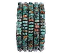 Natural African Turquoise Spacer Beads Caps Loose Semi Gemstone for Beading Jewelry Making 6mmx3mm 38cm