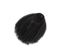 Natural Afro Kinky Curly Drawstring Ponytail Human Hair Extensions 12-24inch Long Clip In Ponytail Extension Perfect Looking(22inches)