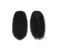 Natural Afro Kinky Curly Drawstring Ponytail Human Hair Extensions Remy Long Clip In Ponytail Extension Perfect Looking(26inches)