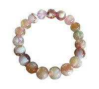 Natural Agate Bracelet Floating Flower Bangle