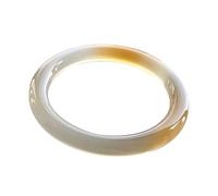Natural Agate Chalcedony Ice Type Round Strip Bangle 58-62mm Fengshui Jade bracelet For Women Genuine