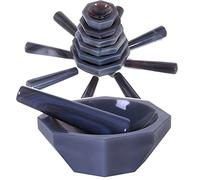Natural Agate Mortar and Pestle Set, Smooth and Wear-Resistant, for Laboratory Research and Chemical Analysis