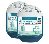 Natural Air Purifier Magic Box - Plant-Based, No-Electricity Odour Eliminator & Dust Freshener for Home, Car & Pet Areas - Long Lasting 120g Passive Air Cleaner (2 Pcs)
