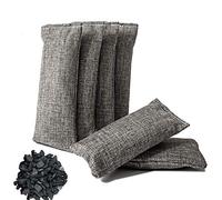 Natural Air Purifying Bag, Shoe Deodorizer and Odor Eliminator, 100% Natural Activated Bamboo Charcoal Non-Toxic, Pack of 12 Bags