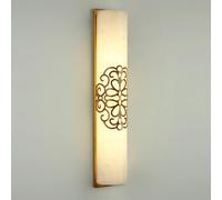 Natural Alabaster Wall Sconce 23.62IN Modern Bathroom Wall Mount Sconces Luxury Mirror Vanity Lighting Fixtures Hardwired 3000K LED Gold Wall Lights Alabaster Marble Wall Lamps For Bedroom Staircases
