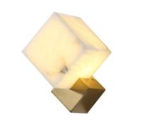 Natural Alabaster Wall Sconce Hardwired LED Marble Sconce Lighting Modern Alabaster Marble Wall Light 3000K Energy Saving Vanity Lights Gold Metal Base Wall Lamp For Living Room Bedroom Stairs Hallway