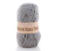 Natural Alpaca Tweed Yarn Grey