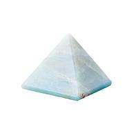 Natural Amazonite Pyramid Healing Crystal Stone, 1.6x1.6" (4x4cm) Healing Chakra Stone, Authentic Crystals Pyramid for Meditation, Reiki, Chakra Balancing and Crystal Pyramids Grid