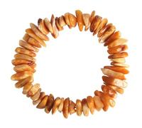 Natural amber bracelet flower amber gift for Adults (Women/Men) original mineral, 7inch, amber, Amber