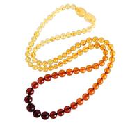 Natural amber necklace, gradient amber ladies' necklace, gifts for women
