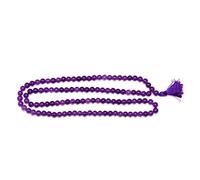 Natural Amethyst 108 Bead +Guru Bead Jaap Mala Certified Semi Precious Stone Fashion Jerwellery Reiki Positive Love Wealth Abundance Good Luck Strength 6Mm-B08THPLDN7