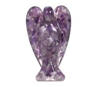 Natural Amethyst Crystal Angel - Elegant Pocket Guardian Angel Figurines, Perfectly Handcrafted Amethyst Angel Statue and Guardian Angel Crystal Figurine