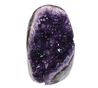 Natural Amethyst Crystal Cluster Amethyst Raw Druzy Geode Quartz Stone Figurine Gemstone Specimen for Home Decoration Reiki Healing Meditation(500~600g)