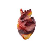 Natural Amethyst Crystal Heart Carving, Handcrafted Raw Stone Figurine for Love, Healing, and Energy 6A(Yolk Stone)