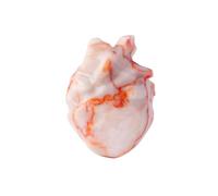 Natural Amethyst Crystal Heart Carving, Handcrafted Raw Stone Figurine for Love, Healing, and Energy 6A(Red Grid)