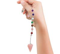 Natural Amethyst Crystal - Hexagonal Pointed Reiki Chakra Pendant
