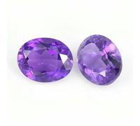 Natural Amethyst Crystal Loose Stone Gemstone Oval pear Octagonal Rectangle Shape Suitable for Jewelry inlay-Oval-8x10mm-1pc