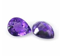 Natural Amethyst Crystal Loose Stone Gemstone Oval pear Octagonal Rectangle Shape Suitable for Jewelry inlay-pear-8x10mm-1pc