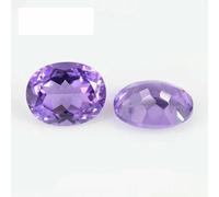 Natural Amethyst Crystal Loose Stone Gemstone Oval pear Octagonal Rectangle Shape Suitable for Jewelry Inlay-Light Oval-8x10mm-1pc