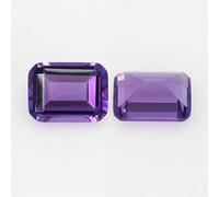 Natural Amethyst Crystal Loose Stone Gemstone Oval pear Octagonal Rectangle Shape Suitable for Jewelry inlay-Octagonal-8x10mm-1pc