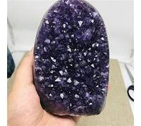 Natural Amethyst Stone geode Crystal Cluster Home Decoration raw Material Quartz Stones (Color : 1500-1600g)
