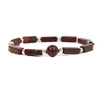 Natural Amethysts Bracelets for Women Men Bracelet Tiger Eye Bloodstone Crystal Yoga Jewelry Gift,Bloodstone,19cm