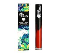Natural and Vegan Liquid Lipstick with Matte Finish - Long-Lasting Wear - Color: Blood Orange “Shake the Ground” 886 - Crude Oil-free Lipsticks - Organic Ingredients - ALL TIGERS