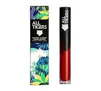 Natural and Vegan Liquid Lipstick with Matte Finish - Long-Lasting Wear - Color: Burgundy “Live Fearless” 887 - Crude Oil-free Lipsticks - Organic Ingredients - ALL TIGERS
