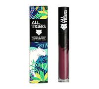 Natural and Vegan Liquid Lipstick with Matte Finish - Long-Lasting Wear - Color: Purple “Feel the Power” 980 - Crude Oil-free Lipsticks - Organic Ingredients - ALL TIGERS