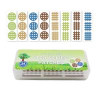 Natural Anti Itch After Sting Patches Instantly Reduce Swelling and Itching Kid-Friendly Waterproof 24 Patches Itch Relief Patches Free for Travel Hiking Camping Patio Activities