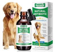 Natural Antibiotics for Dogs, 60ml Natural Dog Antibiotics Supports Dog Allergy Relief & Itch Relief, Dog Antibiotics for Infections, Yeast Infection Treatment for Dogs, Ear Infection Dog Multivitamin