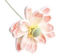 Natural Appearance Artificial Lotus Flower and Leaf Handwoven with Milk Cotton Strands, Crochet Decor Piece for Home and Office Settings (Lotus leaf)