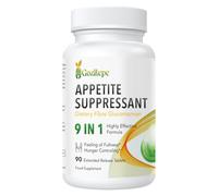 Natural Appetite Suppressant and Fat Burner for Women - High Dose Glucomannan from Konjac Root - with Green Tea Extract, Cayenne Pepper Extract, Vitamins B6 & B12 - Vegan (90 Count (Pack of 1))