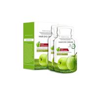 Natural Apple Hair Dye Cream, Long-Lasting Rich Tones, Grey Coverage, Herbal Apple Dye Extract Cream, Instant Hairstyle Healthy Hair Colour, Hair Dyes Shampoo for Men and Women (Chestnut Brown)