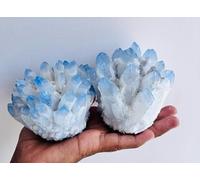 Natural Aquamarine Cluster, Aquamarine Cathedral, Aquamarine Geode, Raw Blue Cluster, Aquamarine Rough, Quartz Crystal Cluster Gifts Home Office Decoration Healing
